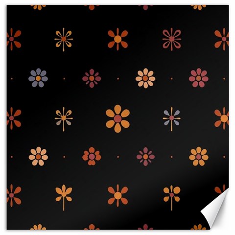 Minimalist Pattern With Simple Lines,flower And Shapes, Creating A Clean And Modern Canvas 20  x 20  from ArtsNow.com 19 x19.27  Canvas - 1