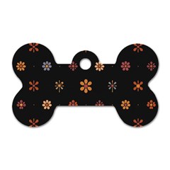 Minimalist Pattern With Simple Lines,flower And Shapes, Creating A Clean And Modern Dog Tag Bone (Two Sides) from ArtsNow.com Front