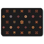 Minimalist Pattern With Simple Lines,flower And Shapes, Creating A Clean And Modern Large Doormat