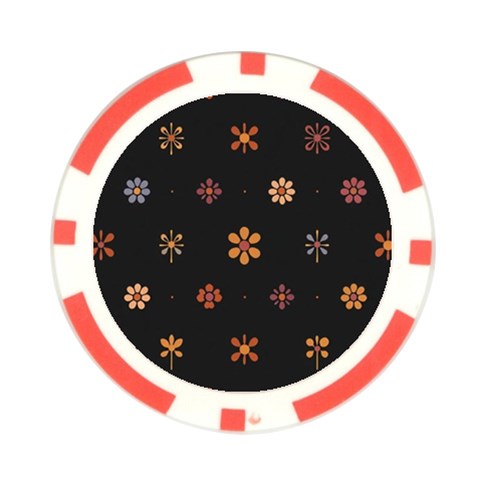 Minimalist Pattern With Simple Lines,flower And Shapes, Creating A Clean And Modern Poker Chip Card Guard from ArtsNow.com Front