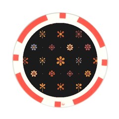 Minimalist Pattern With Simple Lines,flower And Shapes, Creating A Clean And Modern Poker Chip Card Guard from ArtsNow.com Front