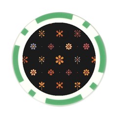 Minimalist Pattern With Simple Lines,flower And Shapes, Creating A Clean And Modern Poker Chip Card Guard from ArtsNow.com Front