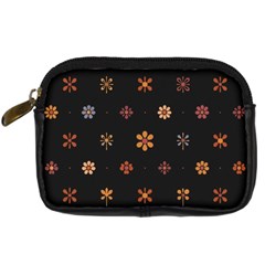 Minimalist Pattern With Simple Lines,flower And Shapes, Creating A Clean And Modern Digital Camera Leather Case from ArtsNow.com Front