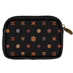 Minimalist Pattern With Simple Lines,flower And Shapes, Creating A Clean And Modern Digital Camera Leather Case from ArtsNow.com Back