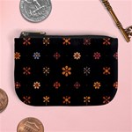 Minimalist Pattern With Simple Lines,flower And Shapes, Creating A Clean And Modern Mini Coin Purse