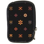 Minimalist Pattern With Simple Lines,flower And Shapes, Creating A Clean And Modern Compact Camera Leather Case