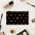 Minimalist Pattern With Simple Lines,flower And Shapes, Creating A Clean And Modern Cosmetic Bag (Small)