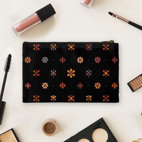 Minimalist Pattern With Simple Lines,flower And Shapes, Creating A Clean And Modern Cosmetic Bag (Medium) from ArtsNow.com Back