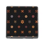 Minimalist Pattern With Simple Lines,flower And Shapes, Creating A Clean And Modern Memory Card Reader (Square 5 Slot)