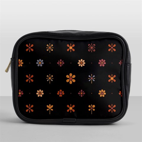 Minimalist Pattern With Simple Lines,flower And Shapes, Creating A Clean And Modern Mini Toiletries Bag (One Side) from ArtsNow.com Front