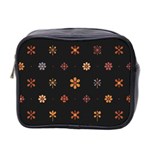 Minimalist Pattern With Simple Lines,flower And Shapes, Creating A Clean And Modern Mini Toiletries Bag (Two Sides)