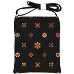 Minimalist Pattern With Simple Lines,flower And Shapes, Creating A Clean And Modern Shoulder Sling Bag