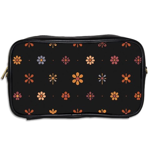 Minimalist Pattern With Simple Lines,flower And Shapes, Creating A Clean And Modern Toiletries Bag (Two Sides) from ArtsNow.com Back