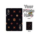 Minimalist Pattern With Simple Lines,flower And Shapes, Creating A Clean And Modern Playing Cards 54 Designs (Mini)