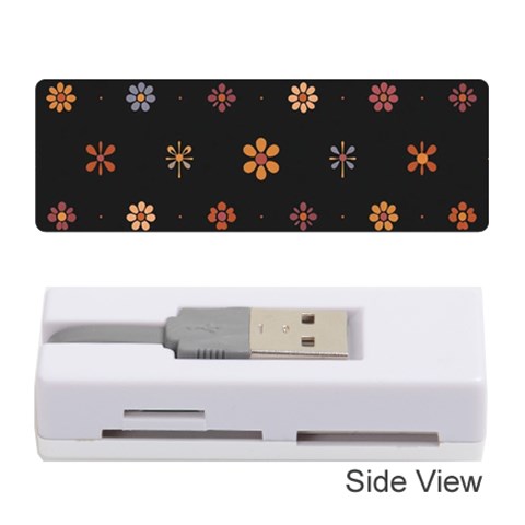 Minimalist Pattern With Simple Lines,flower And Shapes, Creating A Clean And Modern Memory Card Reader (Stick) from ArtsNow.com Front