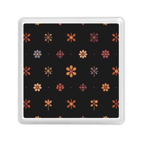 Minimalist Pattern With Simple Lines,flower And Shapes, Creating A Clean And Modern Memory Card Reader (Square) from ArtsNow.com Front