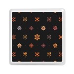 Minimalist Pattern With Simple Lines,flower And Shapes, Creating A Clean And Modern Memory Card Reader (Square)