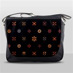 Minimalist Pattern With Simple Lines,flower And Shapes, Creating A Clean And Modern Messenger Bag