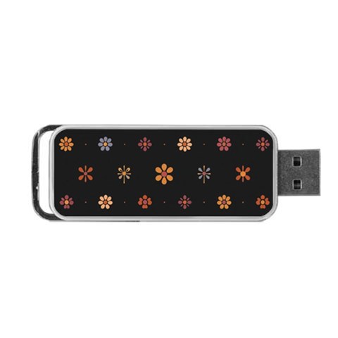 Minimalist Pattern With Simple Lines,flower And Shapes, Creating A Clean And Modern Portable USB Flash (One Side) from ArtsNow.com Front