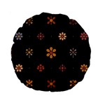 Minimalist Pattern With Simple Lines,flower And Shapes, Creating A Clean And Modern Standard 15  Premium Round Cushions