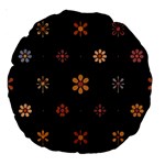 Minimalist Pattern With Simple Lines,flower And Shapes, Creating A Clean And Modern Large 18  Premium Round Cushions