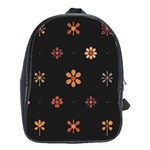 Minimalist Pattern With Simple Lines,flower And Shapes, Creating A Clean And Modern School Bag (XL)