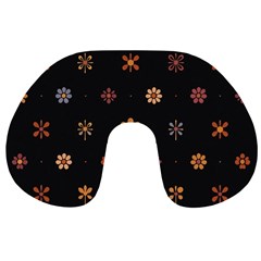 Minimalist Pattern With Simple Lines,flower And Shapes, Creating A Clean And Modern Travel Neck Pillow from ArtsNow.com Back