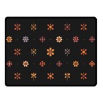 Minimalist Pattern With Simple Lines,flower And Shapes, Creating A Clean And Modern Two Sides Fleece Blanket (Small)