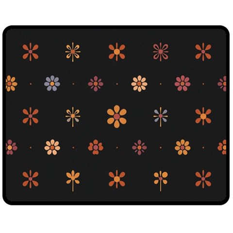 Minimalist Pattern With Simple Lines,flower And Shapes, Creating A Clean And Modern Two Sides Fleece Blanket (Medium) from ArtsNow.com 58.8 x47.4  Blanket Back