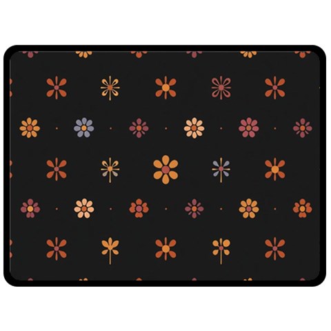 Minimalist Pattern With Simple Lines,flower And Shapes, Creating A Clean And Modern Two Sides Fleece Blanket (Large) from ArtsNow.com 80 x60  Blanket Front