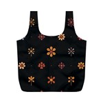 Minimalist Pattern With Simple Lines,flower And Shapes, Creating A Clean And Modern Full Print Recycle Bag (M)