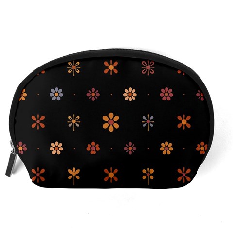 Minimalist Pattern With Simple Lines,flower And Shapes, Creating A Clean And Modern Accessory Pouch (Large) from ArtsNow.com Back