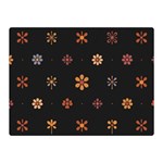 Minimalist Pattern With Simple Lines,flower And Shapes, Creating A Clean And Modern Two Sides Premium Plush Fleece Blanket (Mini)