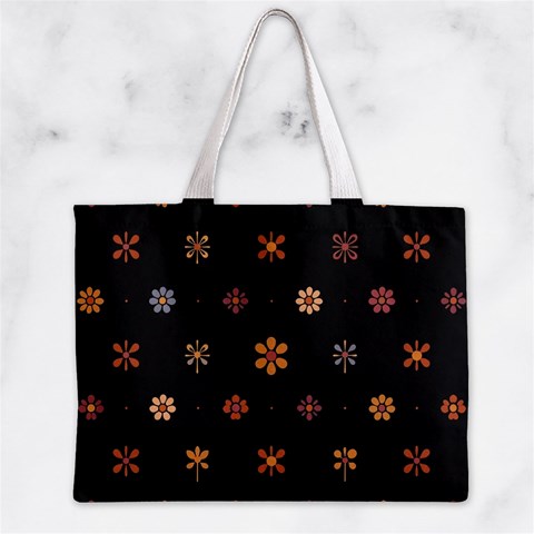 Minimalist Pattern With Simple Lines,flower And Shapes, Creating A Clean And Modern Zipper Mini Tote Bag from ArtsNow.com Front