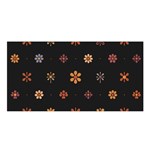 Minimalist Pattern With Simple Lines,flower And Shapes, Creating A Clean And Modern Satin Shawl 45  x 80 