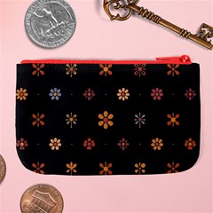 Minimalist Pattern With Simple Lines,flower And Shapes, Creating A Clean And Modern Large Coin Purse from ArtsNow.com Back