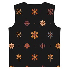 Minimalist Pattern With Simple Lines,flower And Shapes, Creating A Clean And Modern Kid s Button Up Puffy Vest from ArtsNow.com Back