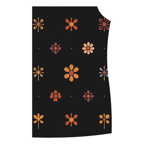 Minimalist Pattern With Simple Lines,flower And Shapes, Creating A Clean And Modern Women s Button Up Vest from ArtsNow.com Front Left