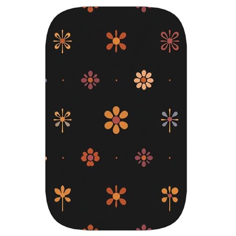 Minimalist Pattern With Simple Lines,flower And Shapes, Creating A Clean And Modern Waist Pouch (Small) from ArtsNow.com Back