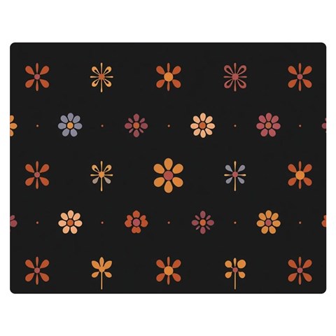 Minimalist Pattern With Simple Lines,flower And Shapes, Creating A Clean And Modern Premium Plush Fleece Blanket (Medium) from ArtsNow.com 60 x50  Blanket Front