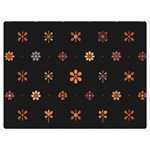 Minimalist Pattern With Simple Lines,flower And Shapes, Creating A Clean And Modern Premium Plush Fleece Blanket (Extra Small)