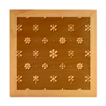 Minimalist Pattern With Simple Lines,flower And Shapes, Creating A Clean And Modern Wood Photo Frame Cube