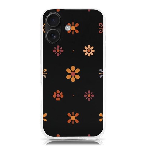 Minimalist Pattern With Simple Lines,flower And Shapes, Creating A Clean And Modern iPhone 16 TPU UV Print Case from ArtsNow.com Front