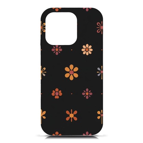 Minimalist Pattern With Simple Lines,flower And Shapes, Creating A Clean And Modern iPhone 16 Pro Black UV Print PC Hardshell Case from ArtsNow.com Front