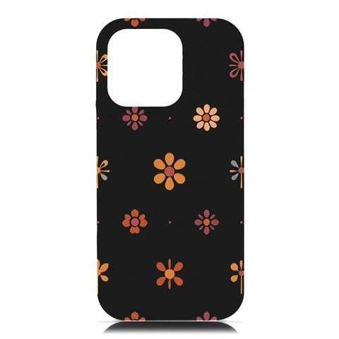 Minimalist Pattern With Simple Lines,flower And Shapes, Creating A Clean And Modern iPhone 16 Pro Max Black UV Print PC Hardshell Case from ArtsNow.com Front