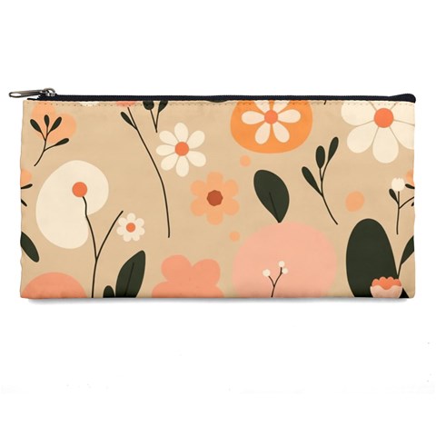 Minimalist Pattern With Simple Lines,flower And Shapes, Creating A Clean And Modern Pencil Cases from ArtsNow.com Front