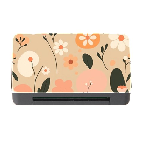 Minimalist Pattern With Simple Lines,flower And Shapes, Creating A Clean And Modern Memory Card Reader with CF from ArtsNow.com Front