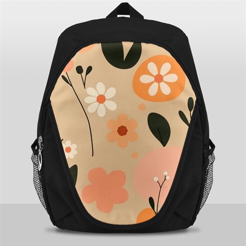 Minimalist Pattern With Simple Lines,flower And Shapes, Creating A Clean And Modern Backpack Bag from ArtsNow.com Front