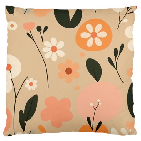 Minimalist Pattern With Simple Lines,flower And Shapes, Creating A Clean And Modern Standard Premium Plush Fleece Cushion Case (One Side) from ArtsNow.com Front