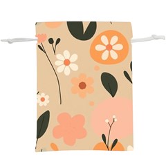 Minimalist Pattern With Simple Lines,flower And Shapes, Creating A Clean And Modern Lightweight Drawstring Pouch (XL) from ArtsNow.com Front